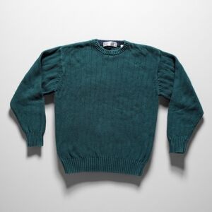 John Ashford Teal Green Crewneck Sweater